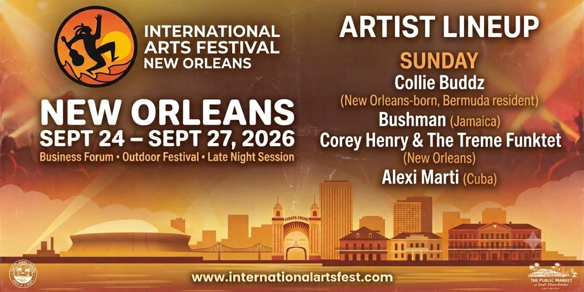 Event image for International Arts Fest Nola 2026 - Sunday