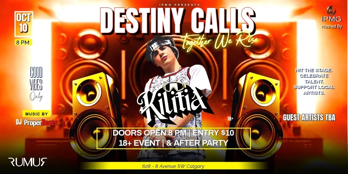Event image for KILITIA Destiny Calls