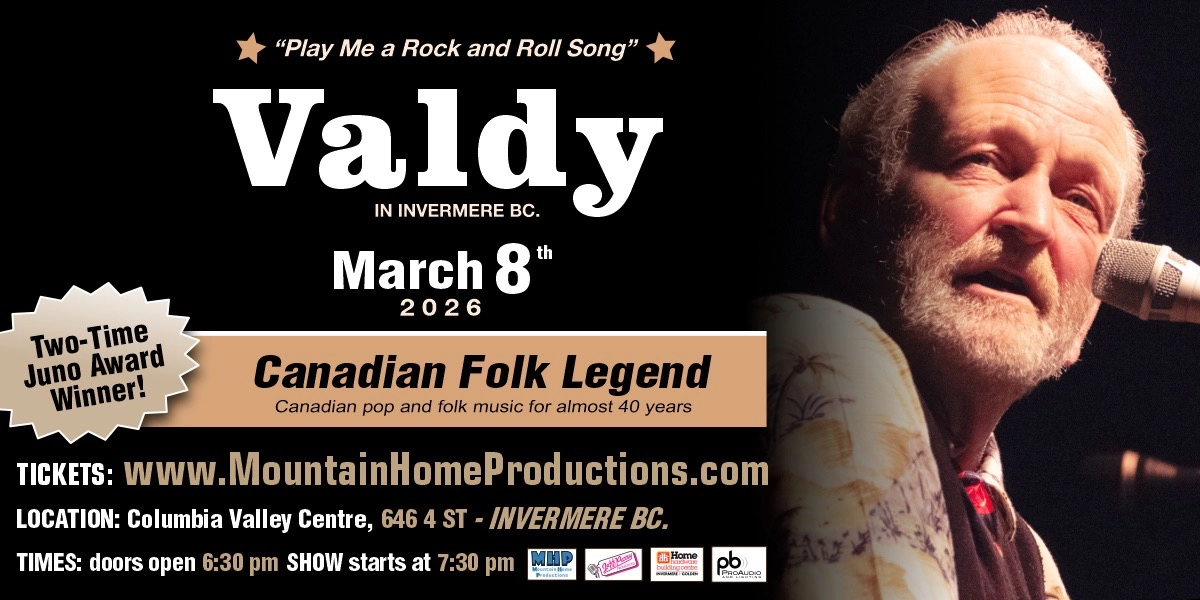 Event image for Valdy in Invermere