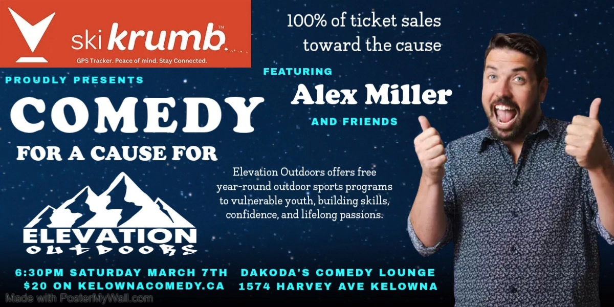 Event image for skiKrumb presents Comedy for a Cause for Elevation Outdoors