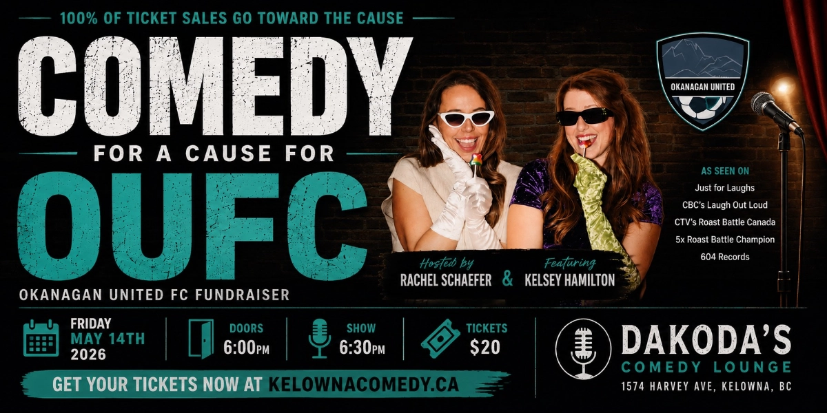 Event image for Comedy for a Cause for OUFC with Rachel Schaefer & Kelsey Hamilton