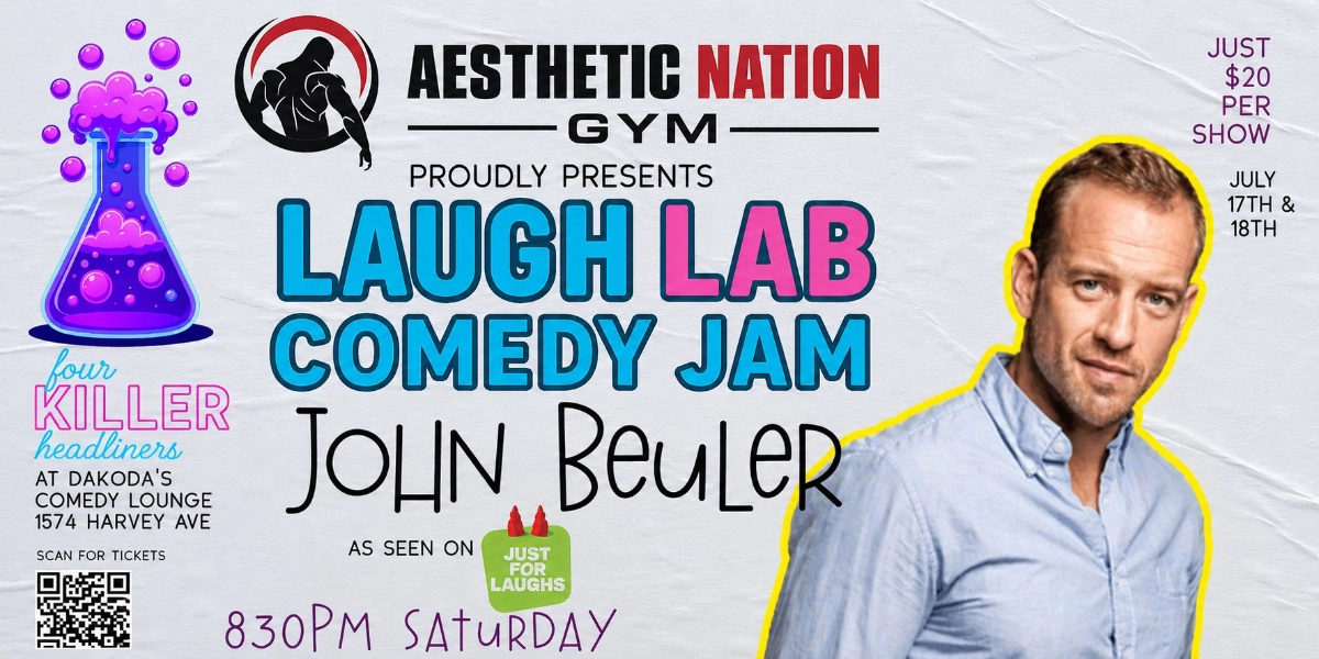 Event image for Laugh Lab Comedy Jam with John Beuhler presented by Aesthetic Nation Gym