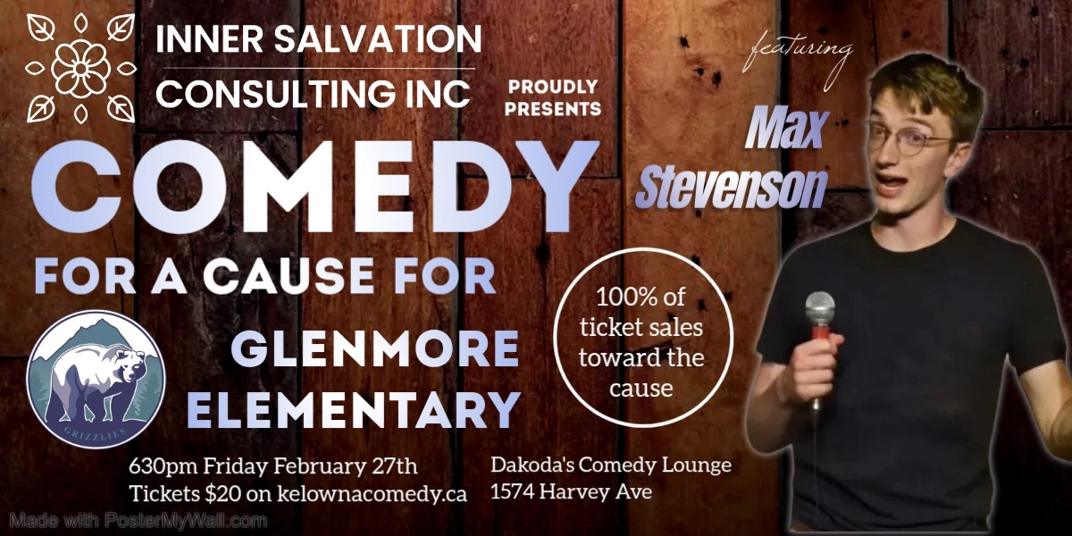 Event image for Comedy for a Cause for Glenmore Elementary presented by Inner Salvation Consulting