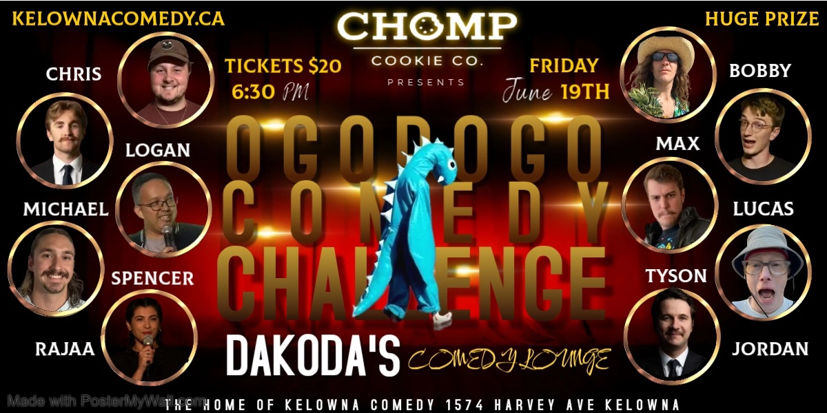 Event image for Chomp Cookie Co presents Ogopogo Comedy Challenge