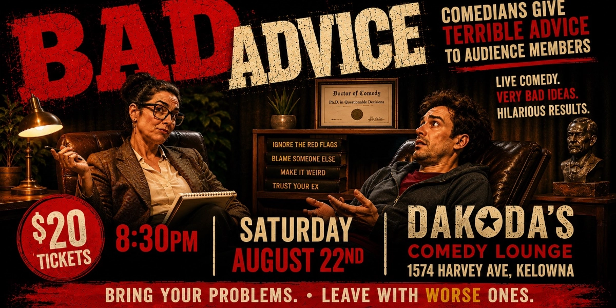 Event image for Bad Advice at Dakoda's Comedy Lounge