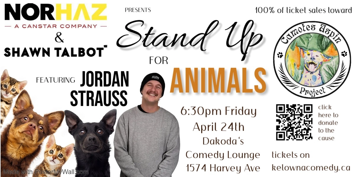 Event image for Stand Up for Animals for the Camotes Project presented by NORHAZ & Shawn Talbot