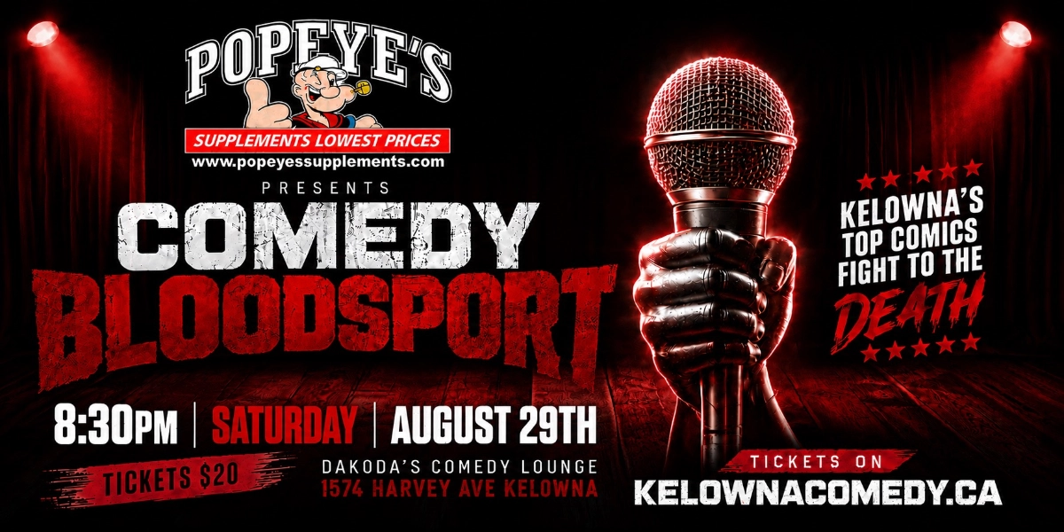 Event image for Comedy Bloodsport presented by Popeye's Supplements