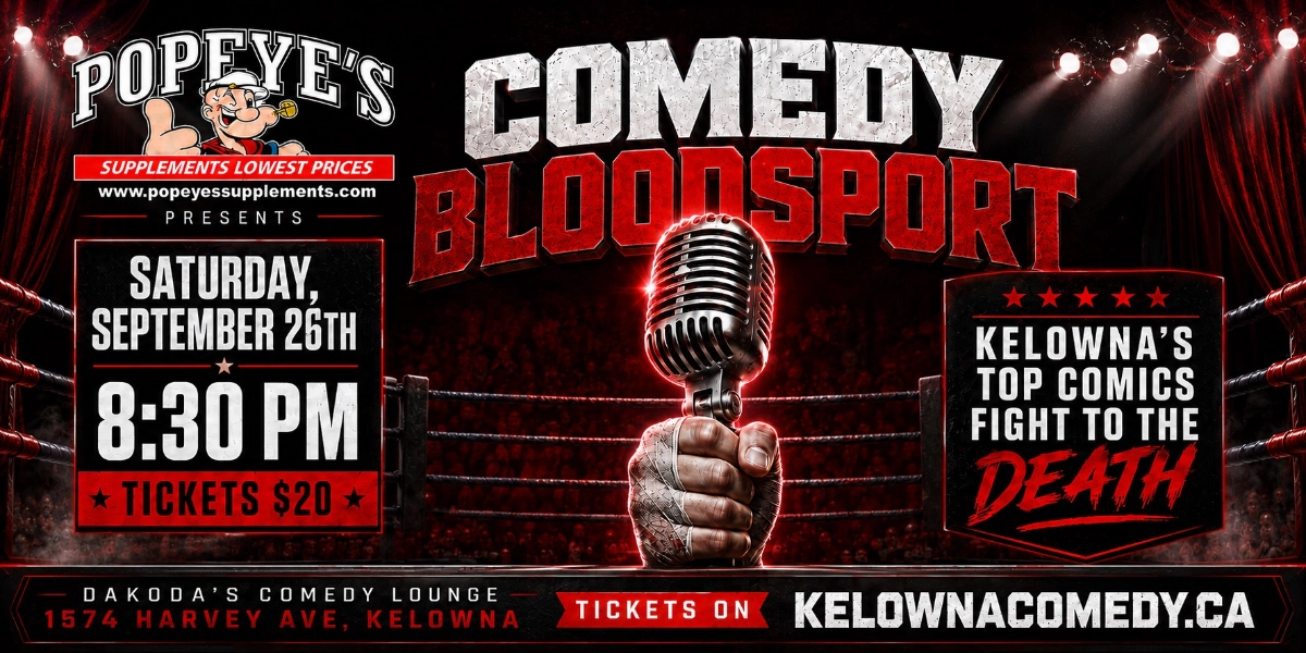 Event image for Comedy Bloodsport presented by Popeye's Supplements