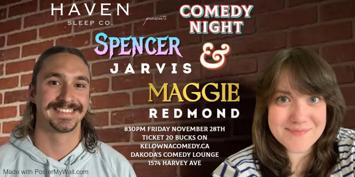 Event image for Spencer Jarvis & Maggie Conway presented by Haven Sleep Co