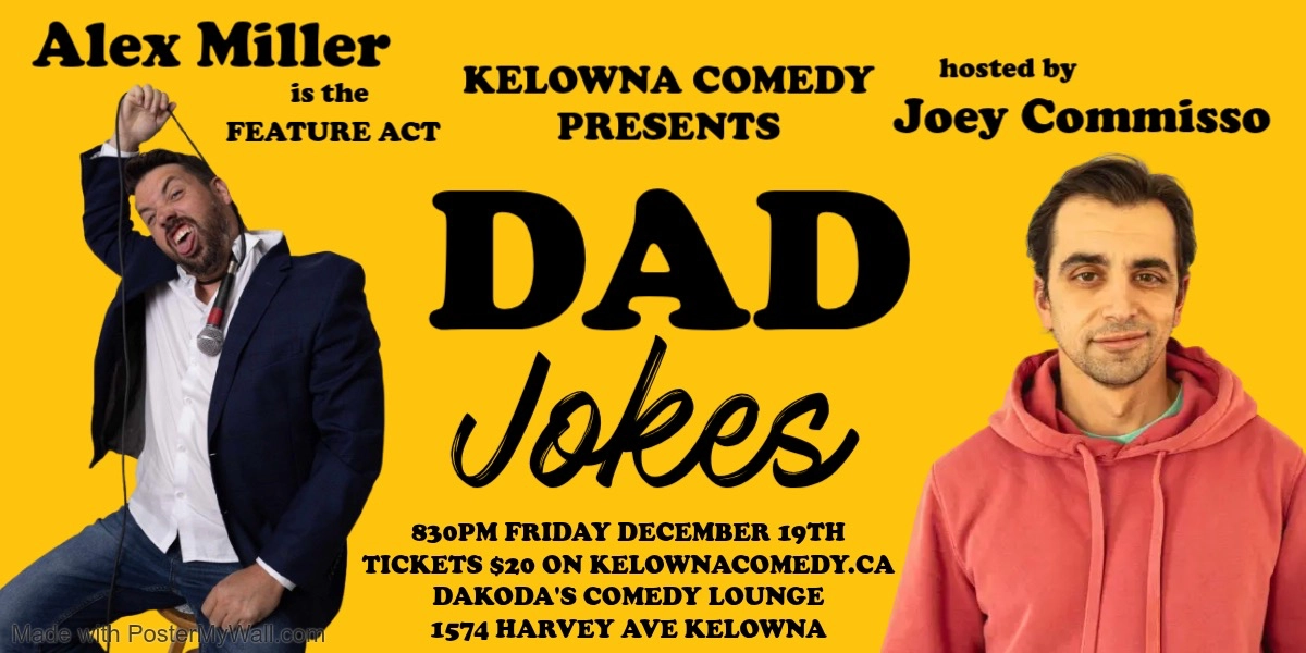 Event image for Dad Jokes presented by Kelowna Comedy