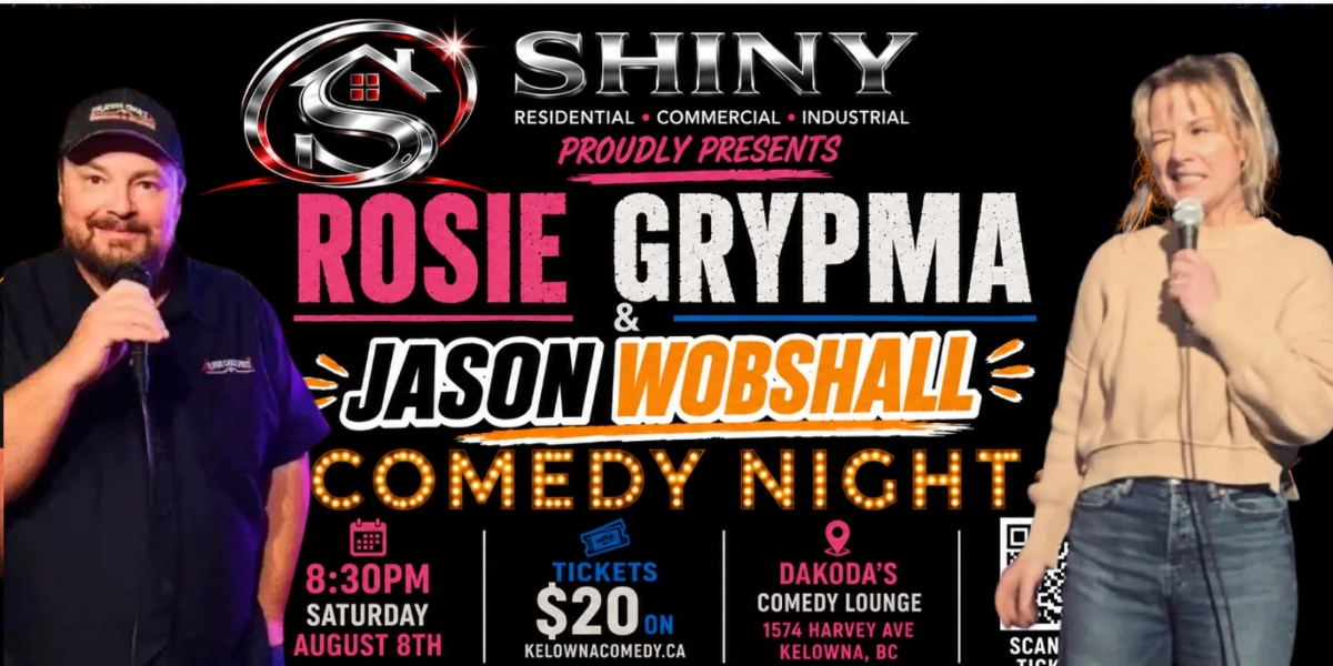 Event image for Shiny Interiors Inc presents Rosie Grypma & Jason Wobshall