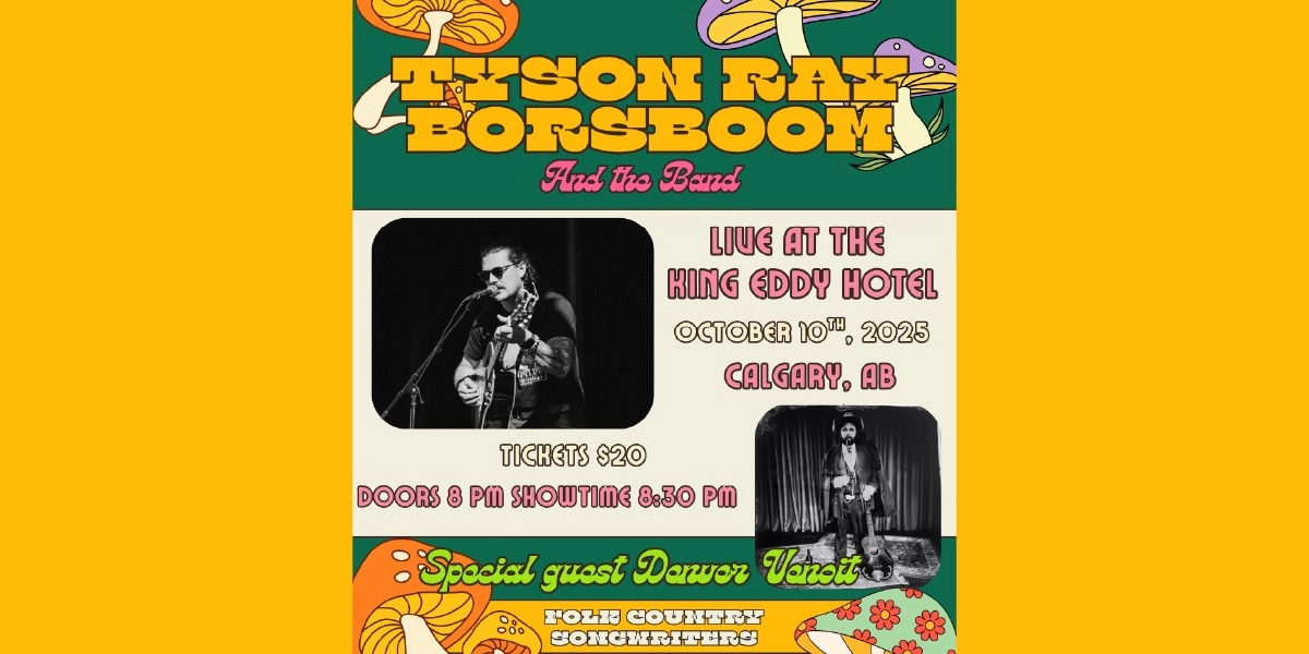 Event image for Tyson Ray Borsboom and the Band