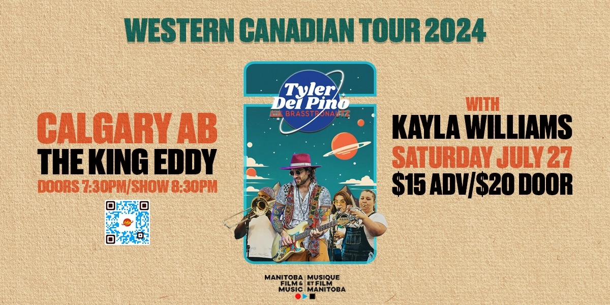 Event image for Tyler Del Pino & The Brasstronautz at the King Eddy