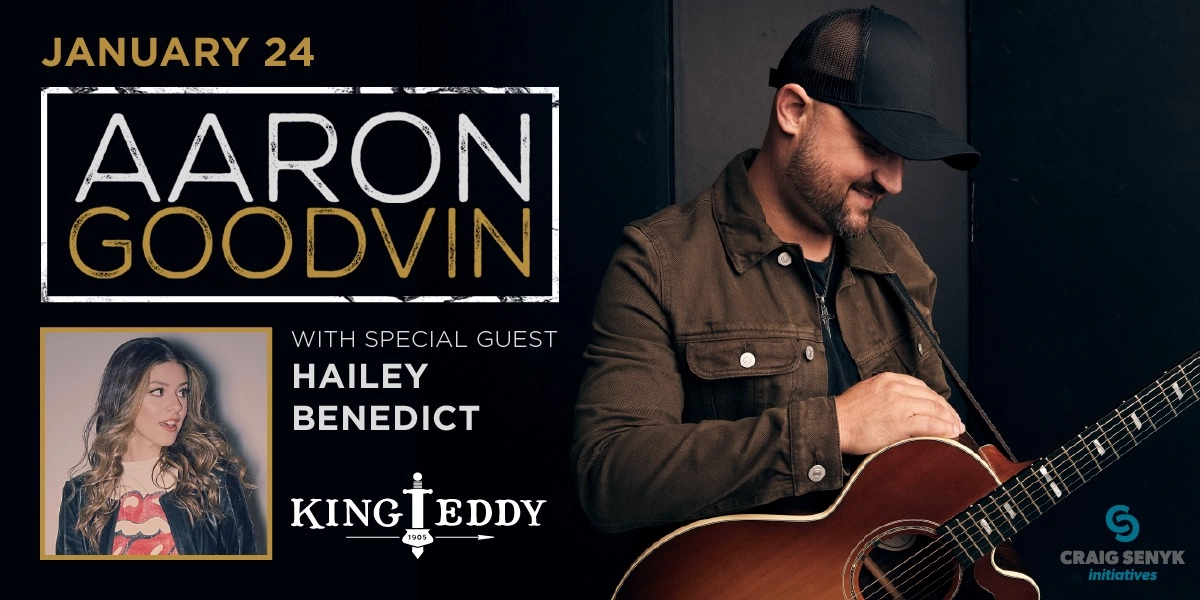 Event image for Aaron Goodvin with special guest Hailey Benedict at the King Eddy