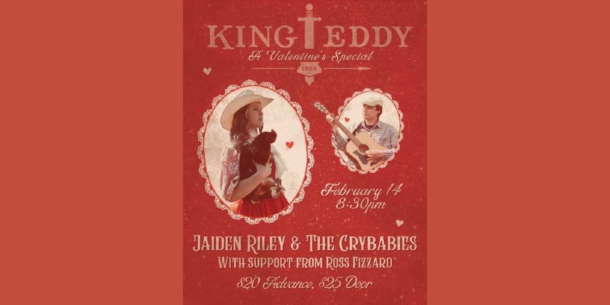 Event image for Jaiden Riley & the Crybabies with Ross Fizzard