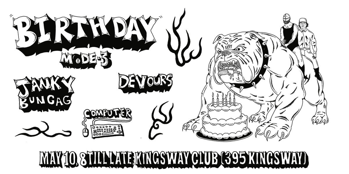 Event image for BIRTHDAY MODE 3: Janky Bungag, Devours and Computer