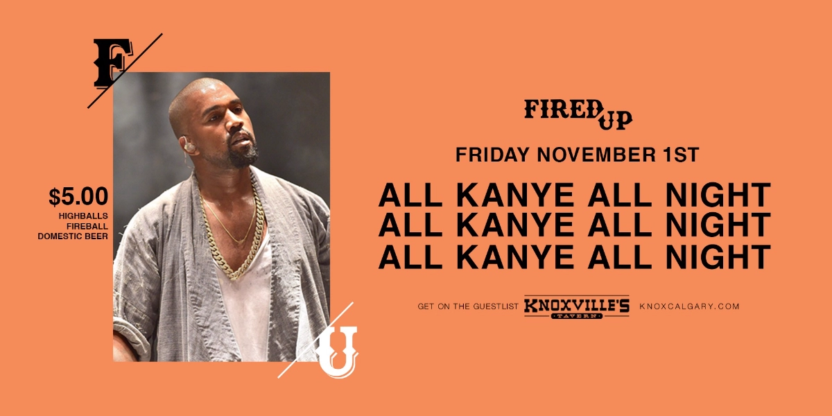 Event image for ALL KANYE, ALL NIGHT
