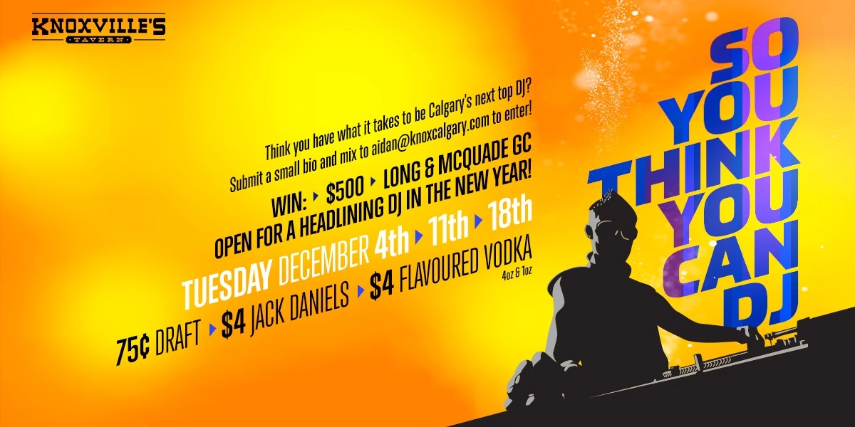 Event image for So You Think You Can DJ - Round One