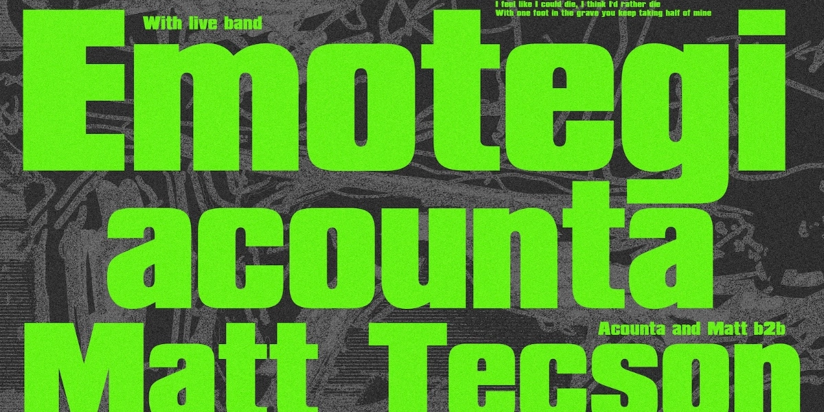 Event image for Emotegi, acounta, Matt Tecson, //44, 6_host.error @ KW Studios