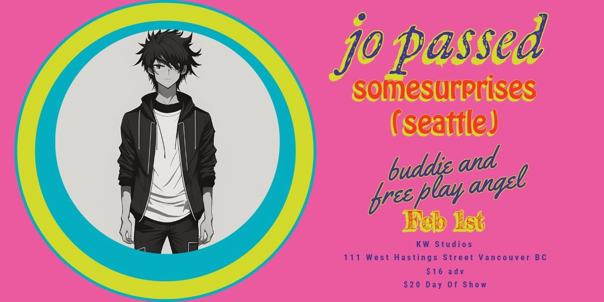 Event image for jo passed, somesurprises (sea), buddie, free play angel