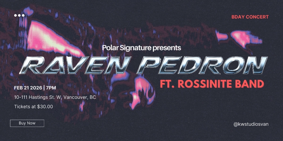 Event image for RAVEN PEDRON FT. ROSSINITE BAND