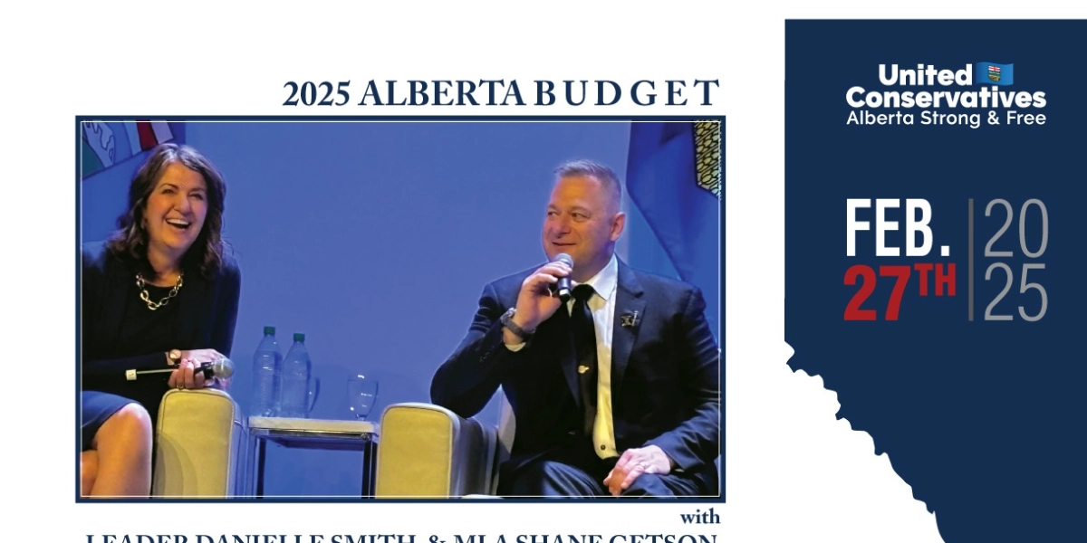 Event image for 2025 Alberta Budget with Leader Danielle Smith