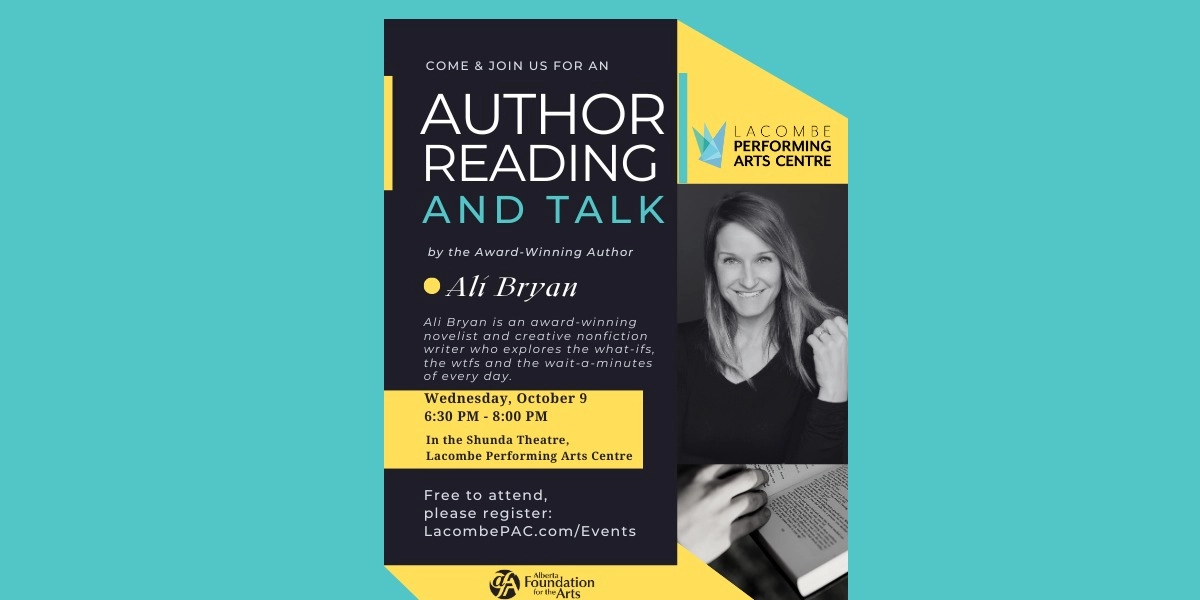 Event image for Ali Bryan Author Reading & Talk