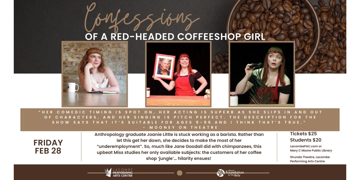 Event image for Confessions of a Red-Headed Coffeeshop Girl