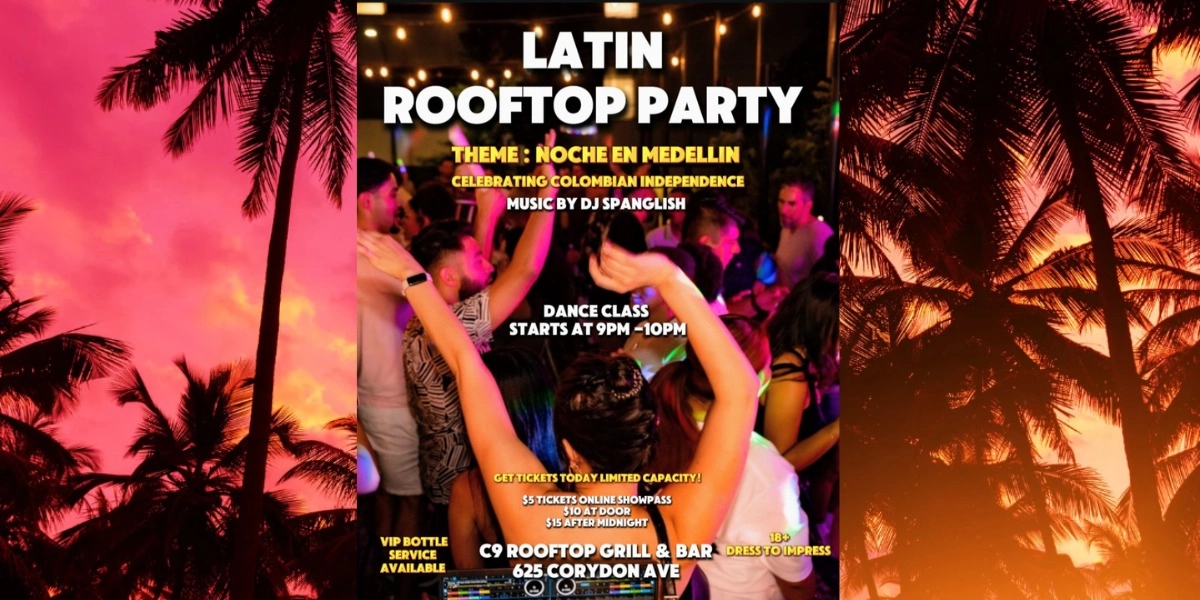 Event image for LATIN ROOFTOP PARTY - NOCHE EN MEDELLIN