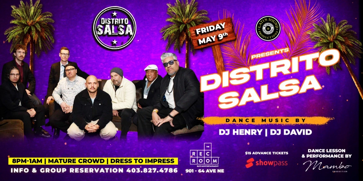 Image d'événement pour DISTRITO SALSA @ THE REC ROOM