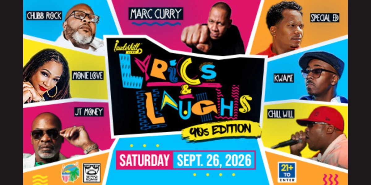 Event image for Lauderhill Live - LYRICS & LAUGHS 90s Edition