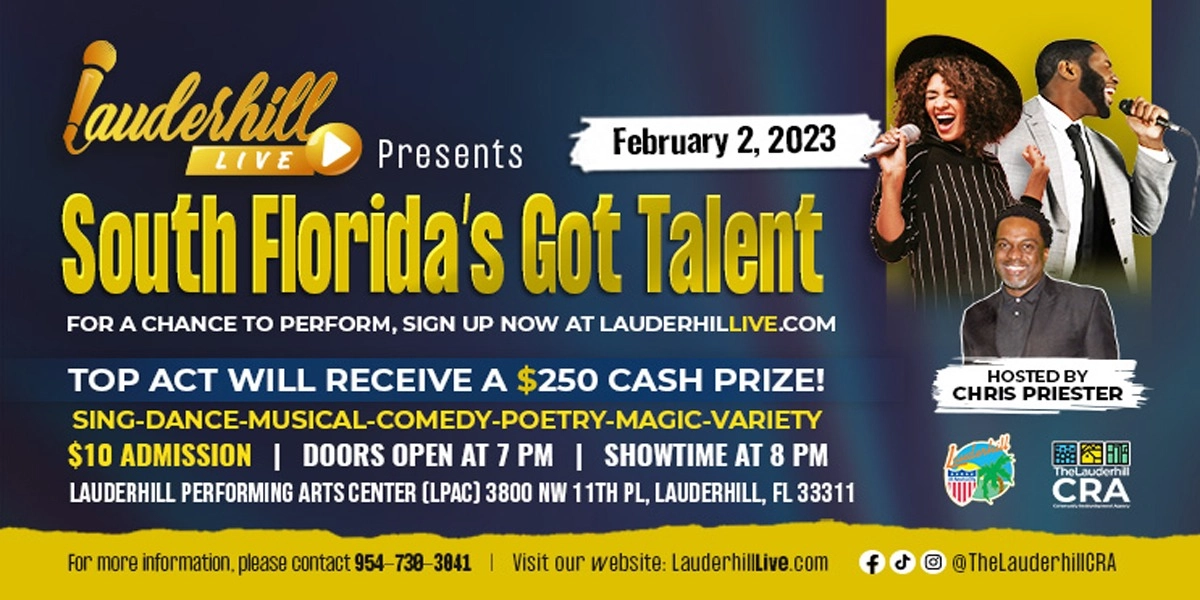 Event image for Lauderhill Live Presents: South Florida's Got Talent