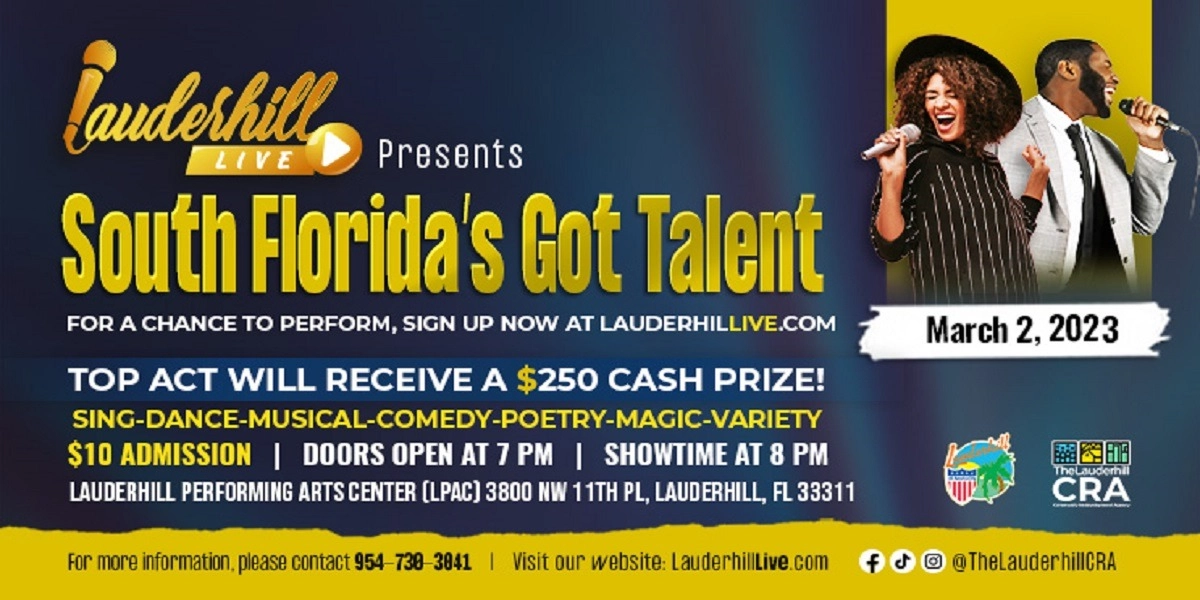 Event image for Lauderhill Live Presents: South Florida's Got Talent