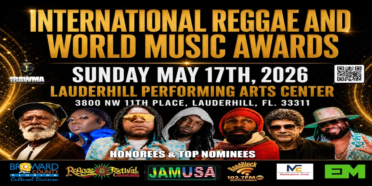 Event image for 43rd International Reggae and World Music Awards (IRAWMA)