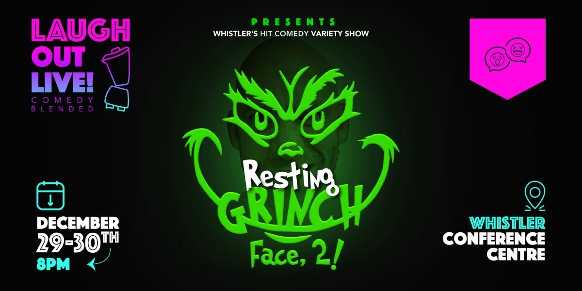 Event image for Laugh Out LIVE! Resting Grinch Face 2