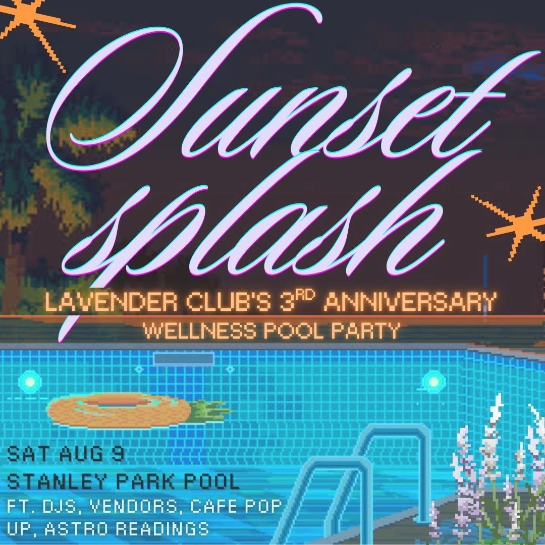 Event image for Sunset Splash! Lavender Club’s 3rd Anniversary Party