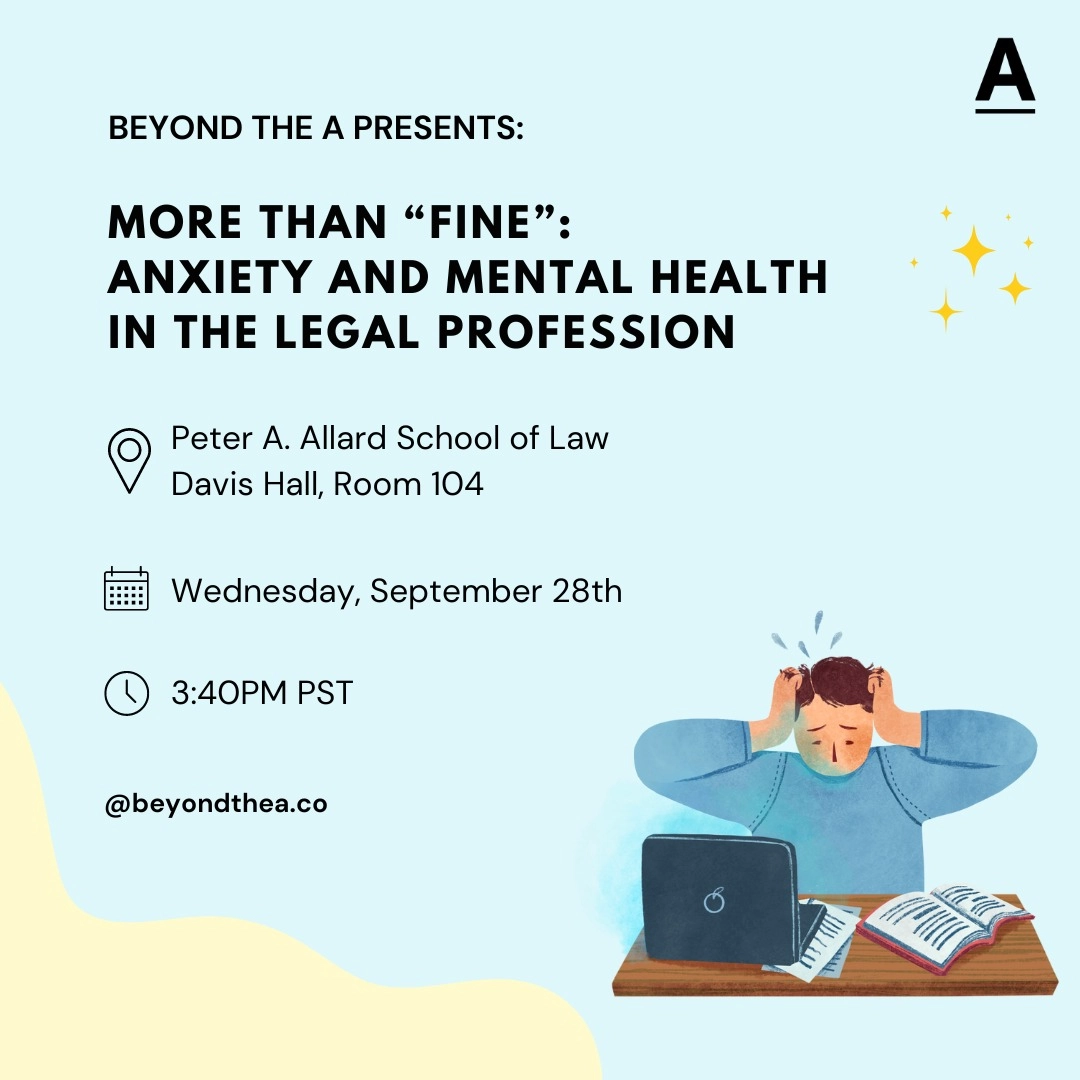 Event image for More than “Fine”: Anxiety and Mental Health in the Legal Profession