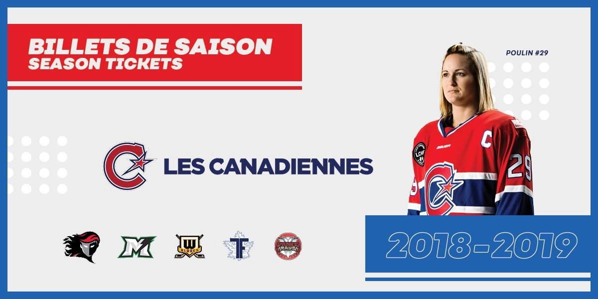 Event image for Les Canadiennes 2018-2019 Billets de Saison