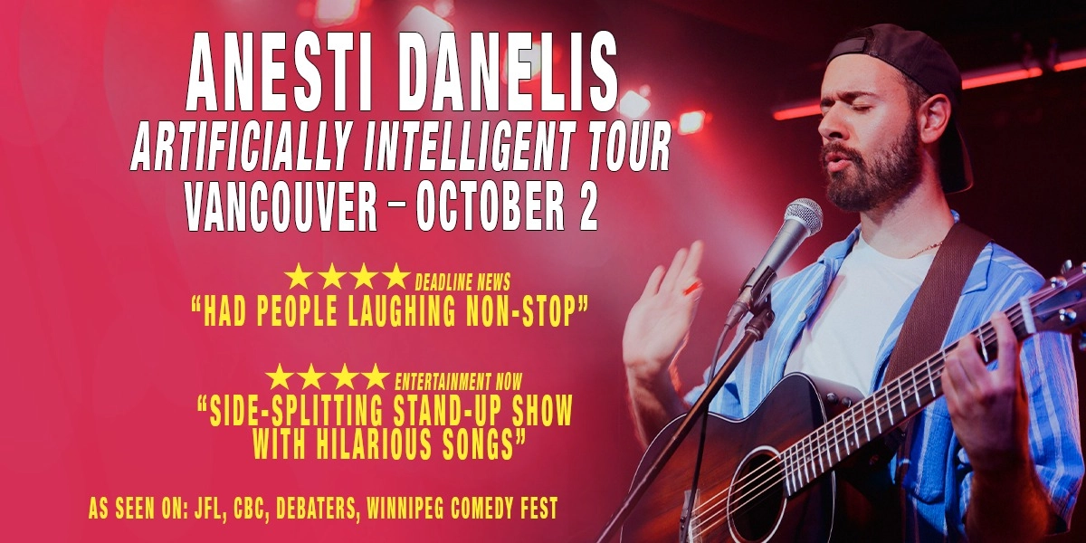 Event image for Anesti Danelis: Artificially Intelligent Tour (Vancouver)