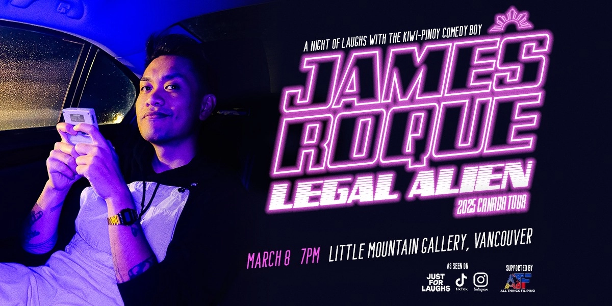Event image for James Roque - The Legal Alien Tour (Vancouver)