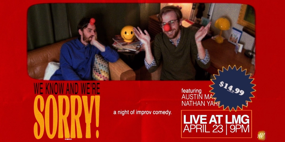 Event image for We Know And We're Sorry