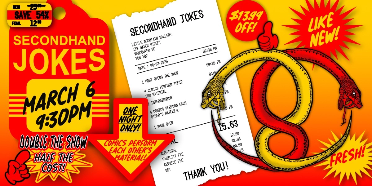 Event image for Secondhand Jokes Stand-Up Comedy