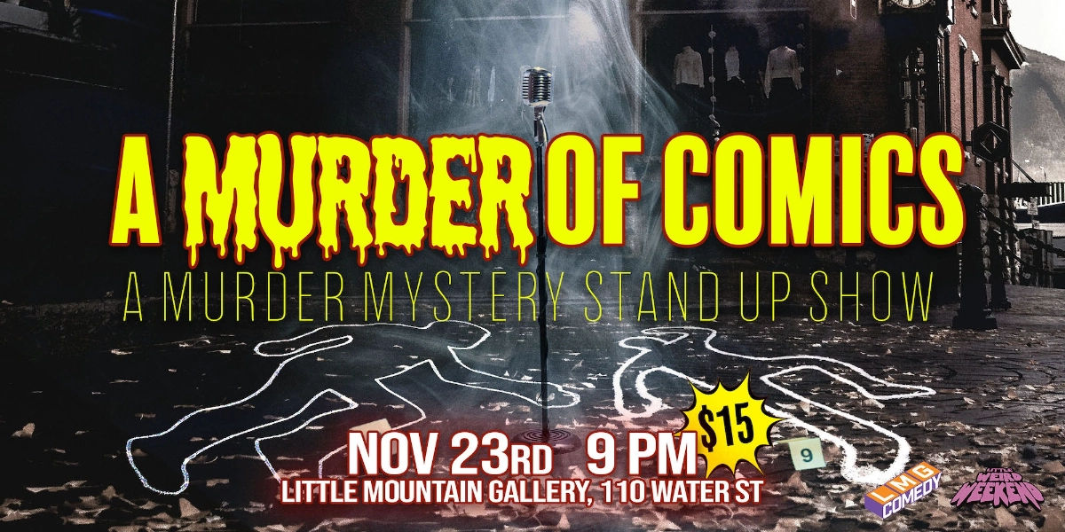 Event image for A Murder of Comics; a murder mystery stand up show