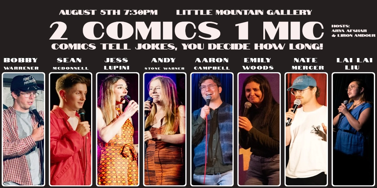 Event image for 2 Comics 1 Mic