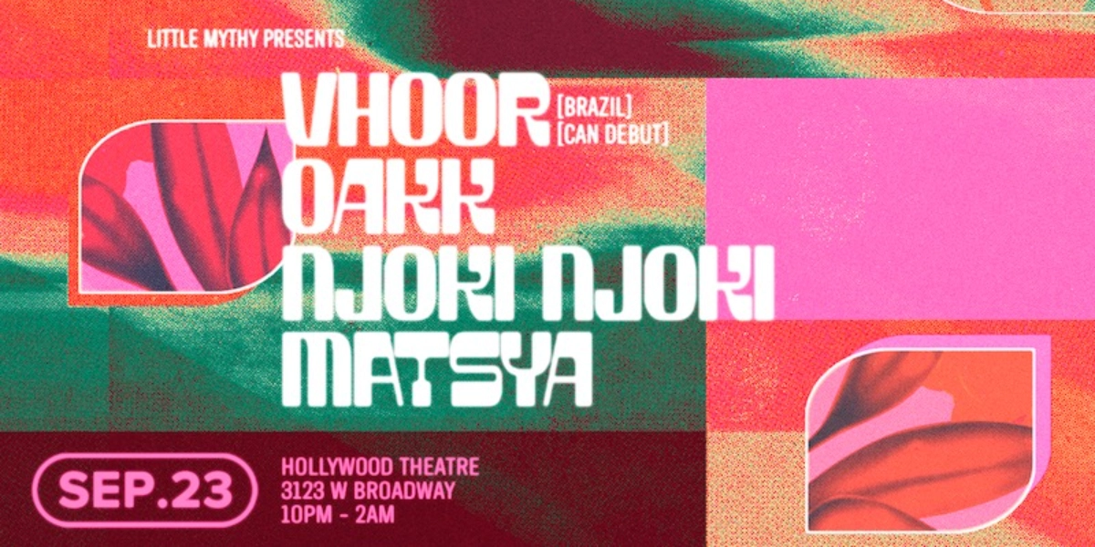 Event image for VHOOR [Brazil] // OAKK // NJOKI NJOKI // MATSYA