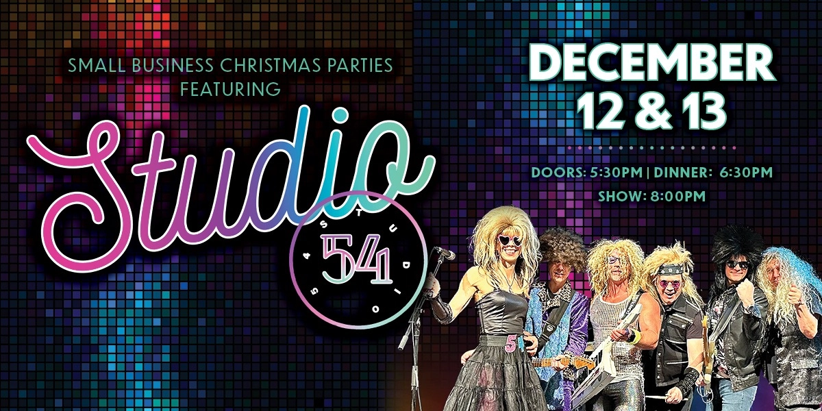 Event image for Small Business Christmas Party featuring "Studio 54"