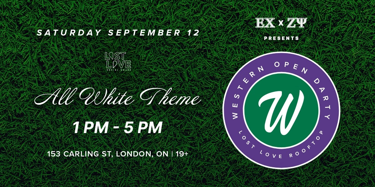Event image for EX x ZY Presents: WESTERN OPEN ROOFTOP DARTY