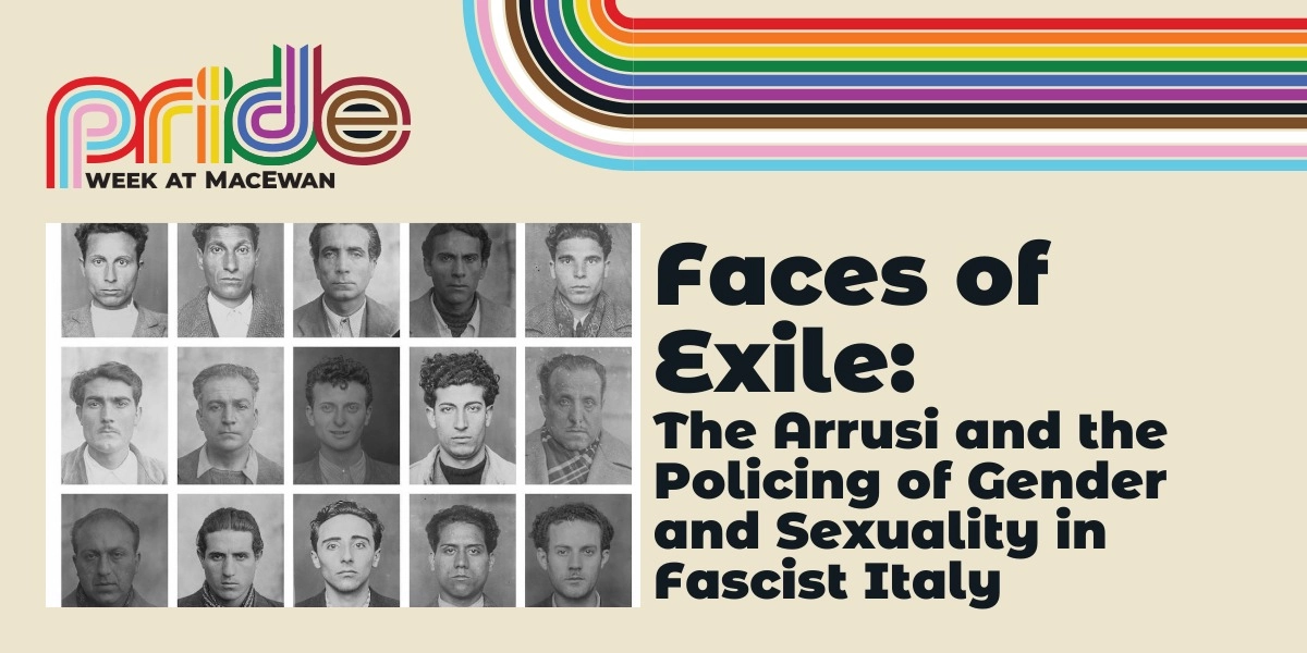 Event image for Faces of Exile: The Arrusi and the Policing of Gender and Sexuality in Fascist Italy