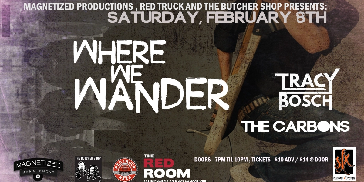 Event image for Where we Wander w/ Tracy Bosch and The Carbons