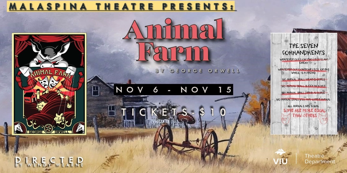 Event image for Malaspina Theatre Presents: Animal Farm by George Orwell